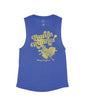 Heather Navy Flowy Tank