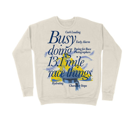 Busy doing 13.1 mile Race things