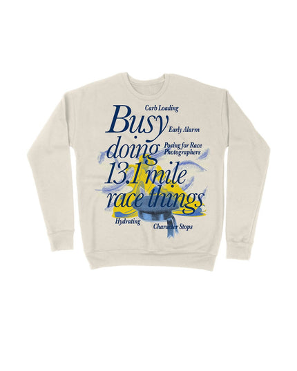 Busy doing 13.1 mile Race things