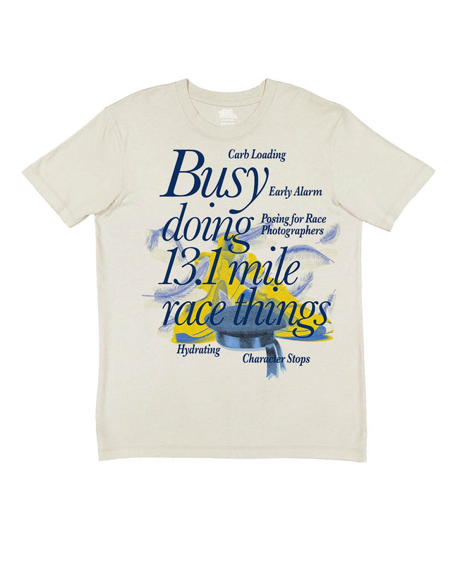 Busy doing 13.1 mile Race things