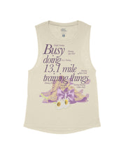 Busy doing 13.1 mile training things (Bow and Daisies) Flowy Tank