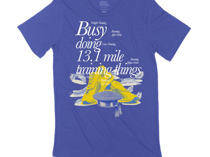 Busy doing 13.1 mile training things