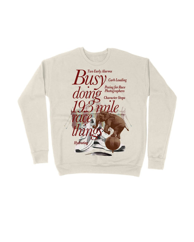 Busy doing 19.3 mile race things (elephant)