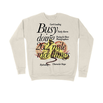 Busy doing 26.2 mile Race things