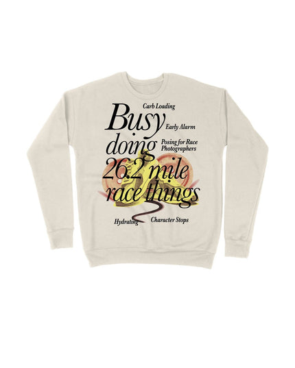 Busy doing 26.2 mile Race things