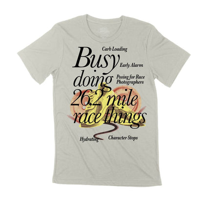 Busy doing 26.2 mile Race things