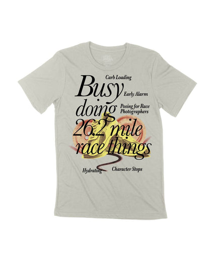 Busy doing 26.2 mile Race things