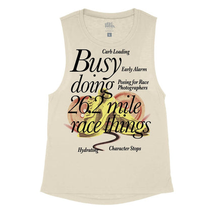 Busy doing 26.2 mile Race things