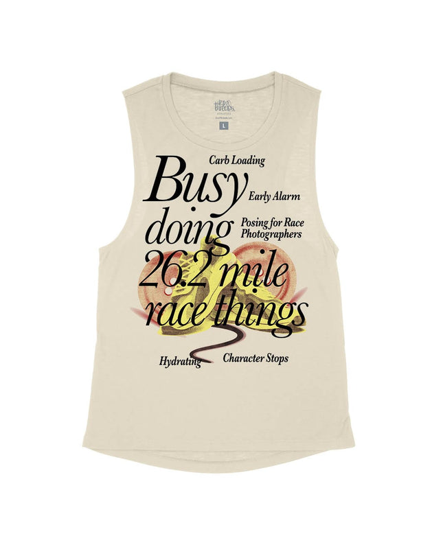 Busy doing 26.2 mile Race things