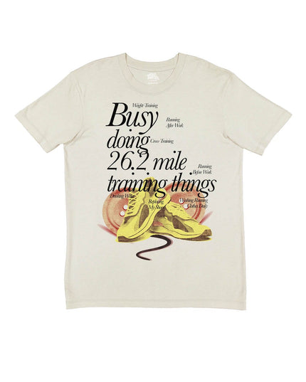 Busy doing 26.2 mile training things