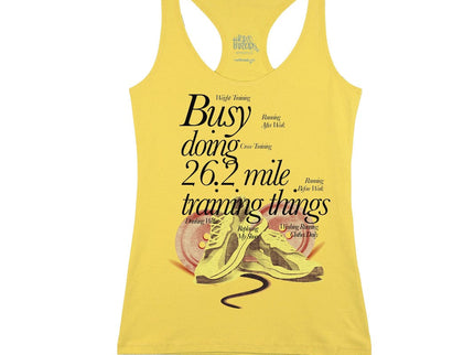 Busy doing 26.2 mile training things