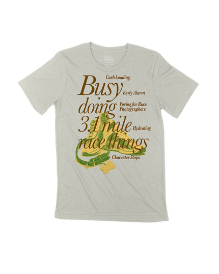 Busy doing 3.1 mile Race things