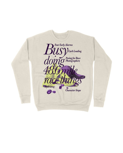 Busy doing 48.6 mile Race things