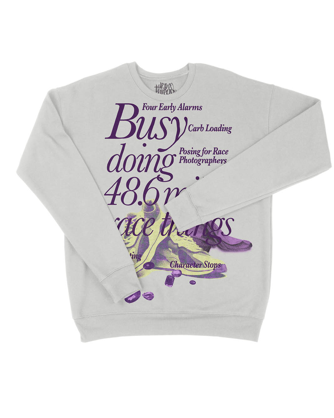 Busy doing 48.6 mile Race things Heavyweight Sweater