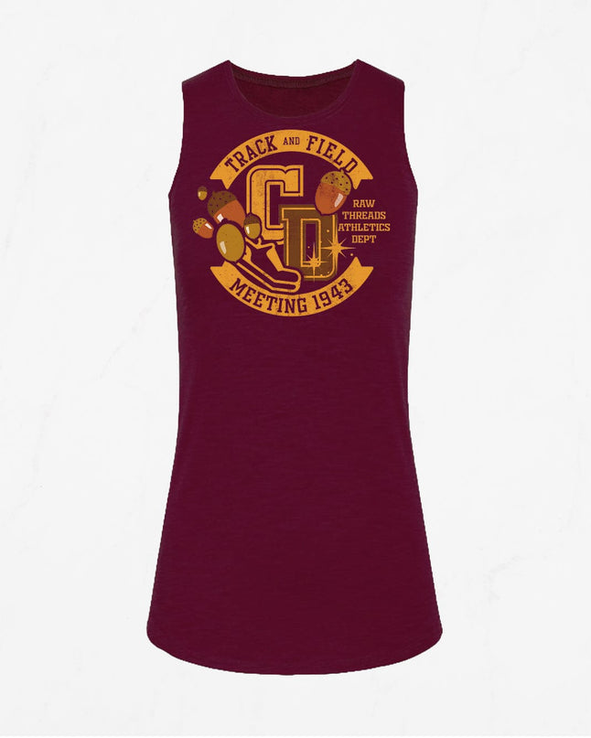 C&D Sorority Letters Merlot Core Tank