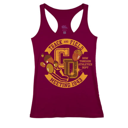 C&D Sorority Letters Merlot Racerback