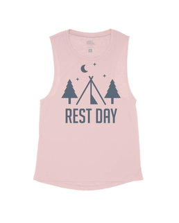 Vintage Pink Flowy Tank / XS