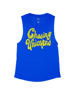 Royal Blue Flowy Tank / S