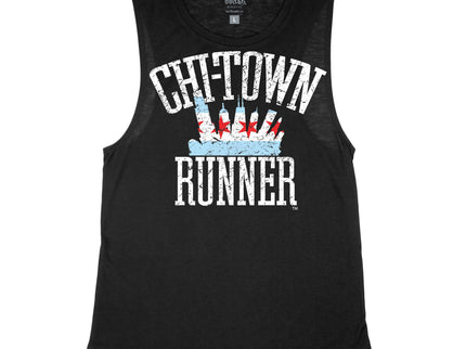 Chi-Town Runner Black Flowy Tank
