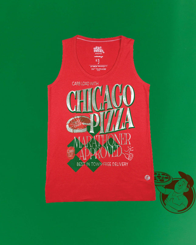 Chicago Marathoner Pizza Equilibrium Tank