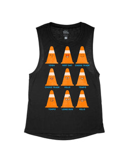 Black Flowy Tank / XS