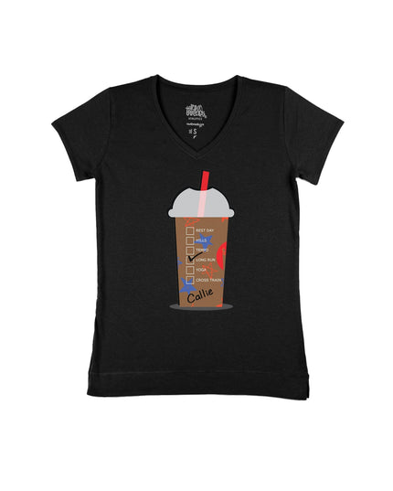 Custom COLD Coffee Cup Red White and Blue Stars