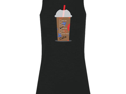 Custom COLD Coffee Cup Red White and Blue Stars