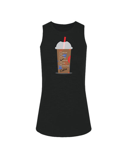 Custom COLD Coffee Cup Red White and Blue Stars