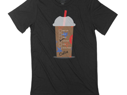 Custom COLD Coffee Cup Red White and Blue Stars