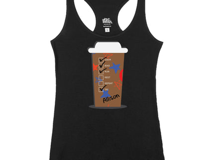 Custom HOT Coffee Cup Red White and Blue Stars