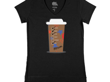 Custom HOT Coffee Cup Red White and Blue Stars