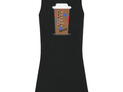 Custom HOT Coffee Cup Red White and Blue Stars