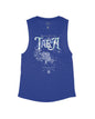 Heather Navy Flowy Tank