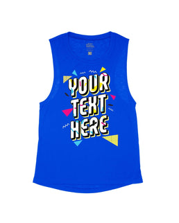 Royal Blue Flowy Tank / S