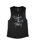 Black Flowy Tank
