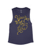 Midnight Flowy Tank