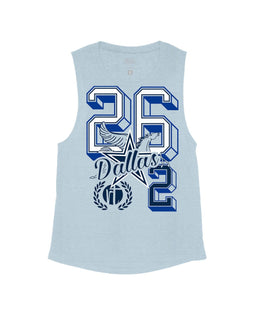 Stone Blue Flowy Tank / XS