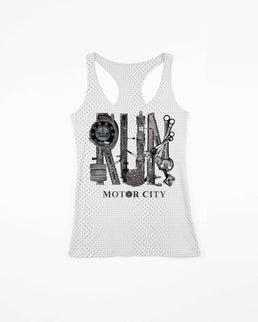 Pale Heather Gray Racerback / XL