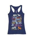 Heather Navy Racerback