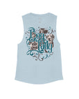 Stone Blue Flowy Tank