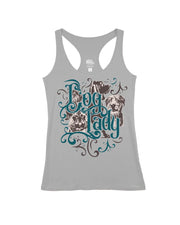 Dog Lady Silver Cloud Racerback