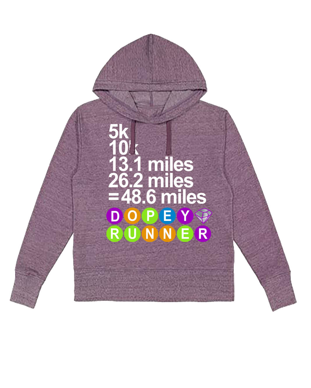 Dopey Stops Plum Hoodie