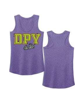 Purple Heather Ribbed Tank / XS