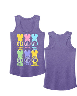 Purple Heather Ribbed Tank / XS