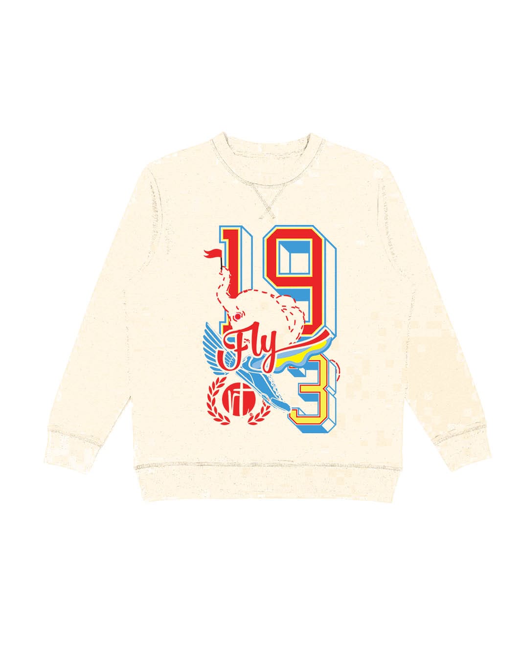 Elephants Fly 19.3 Miles Varsity Block Letters