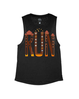 Black Flowy Tank / XS