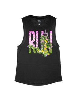 Black Flowy Tank / XS