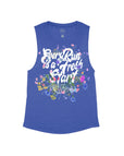 Heather Navy Flowy Tank