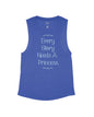 Heather Navy Flowy Tank