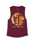 Maroon Flowy Tank